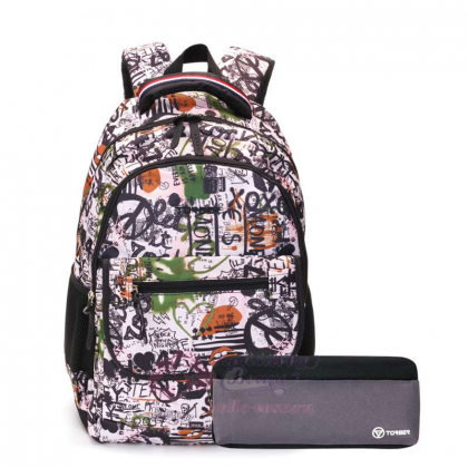 Школьный рюкзак CLASS X TORBER \ T2743-WHI-BLK-P