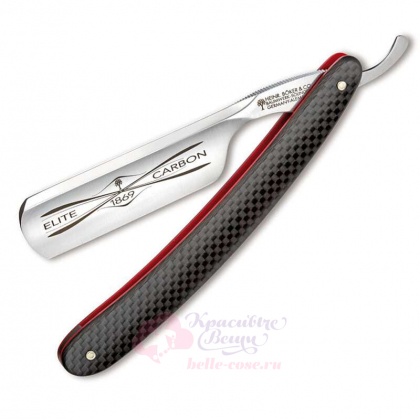 Опасная бритва Boker Elite Carbon 3.0 6/8" Carbon Steel, рукоять карбон \ 140544